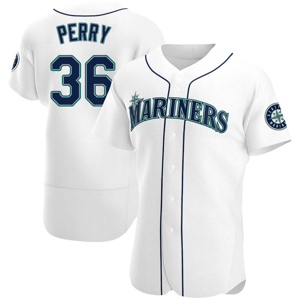 Authentic Gaylord Perry Men's Seattle Mariners White Home Jersey Authentic Gaylord Perry Men's Seattle Mariners White Home Jersey
