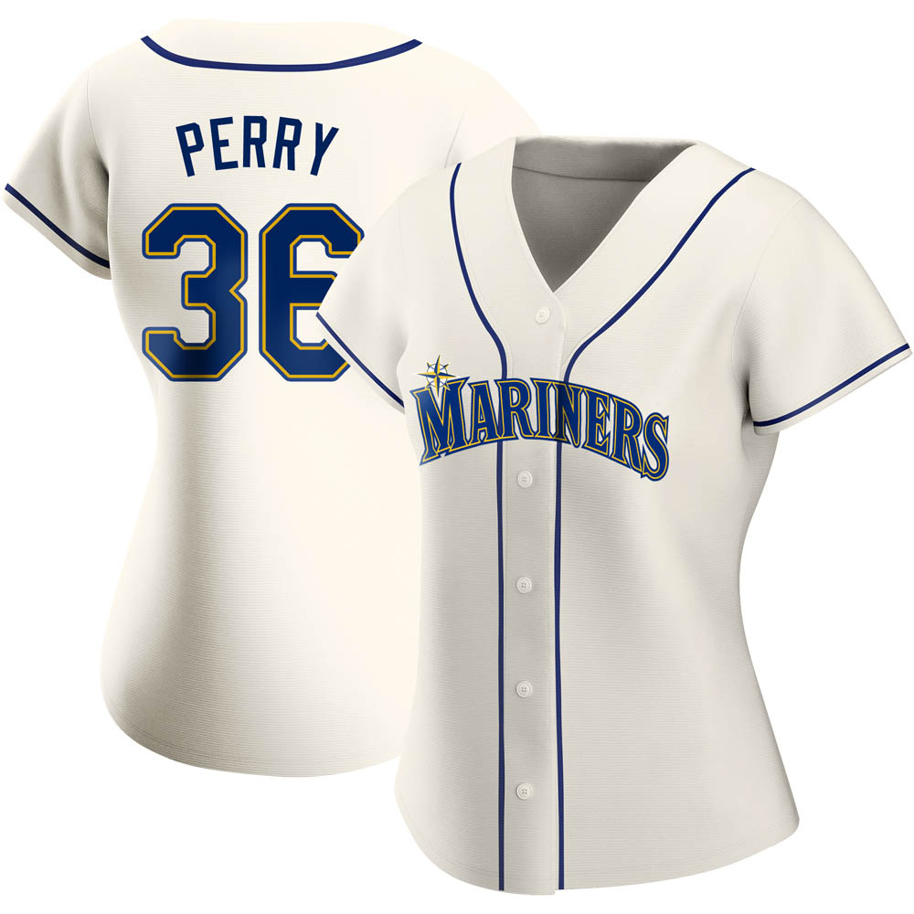 Authentic Gaylord Perry Women's Seattle Mariners Cream Alternate Jersey Authentic Gaylord Perry Women's Seattle Mariners Cream Alternate Jersey