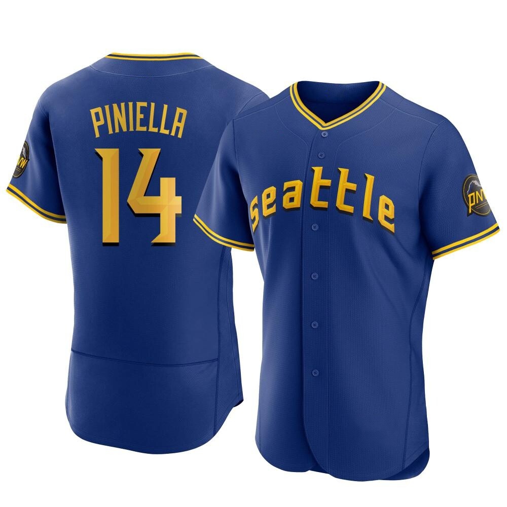 Authentic Lou Piniella Men's Seattle Mariners Royal 2023 City Connect Jersey Authentic Lou Piniella Men's Seattle Mariners Royal 2023 City Connect Jersey