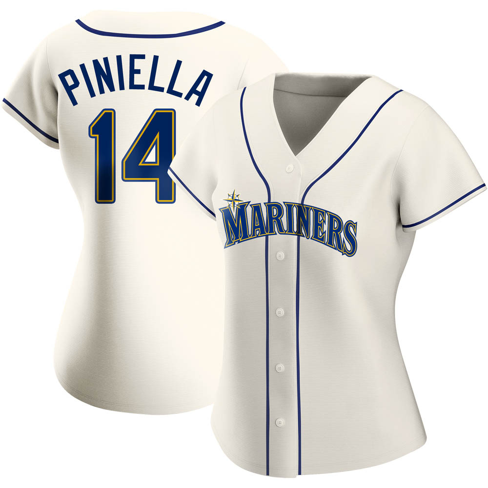 Authentic Lou Piniella Women's Seattle Mariners Cream Alternate Jersey