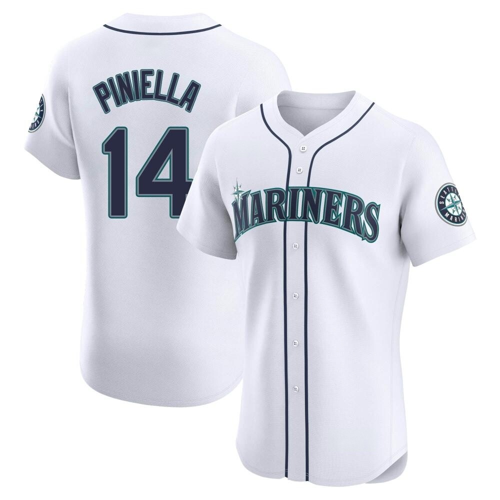 Elite Lou Piniella Men's Seattle Mariners White Home Jersey