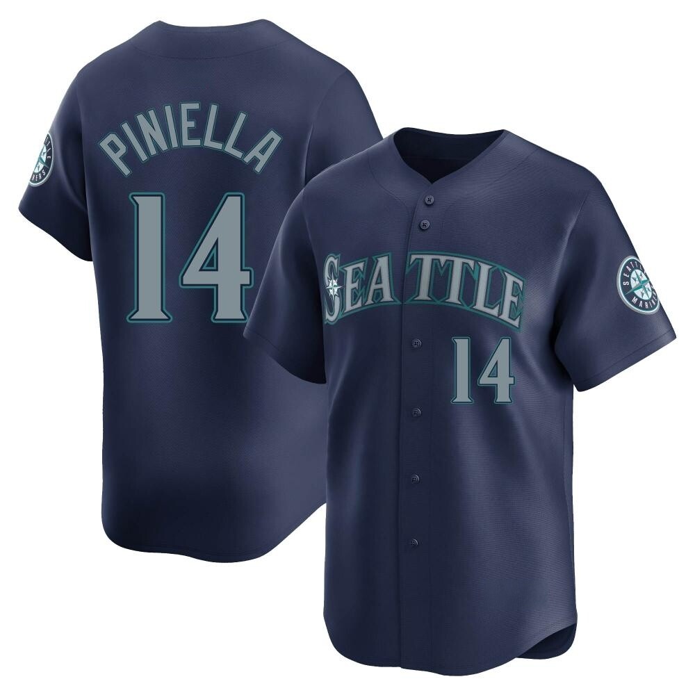 Limited Lou Piniella Men's Seattle Mariners Navy Road Jersey