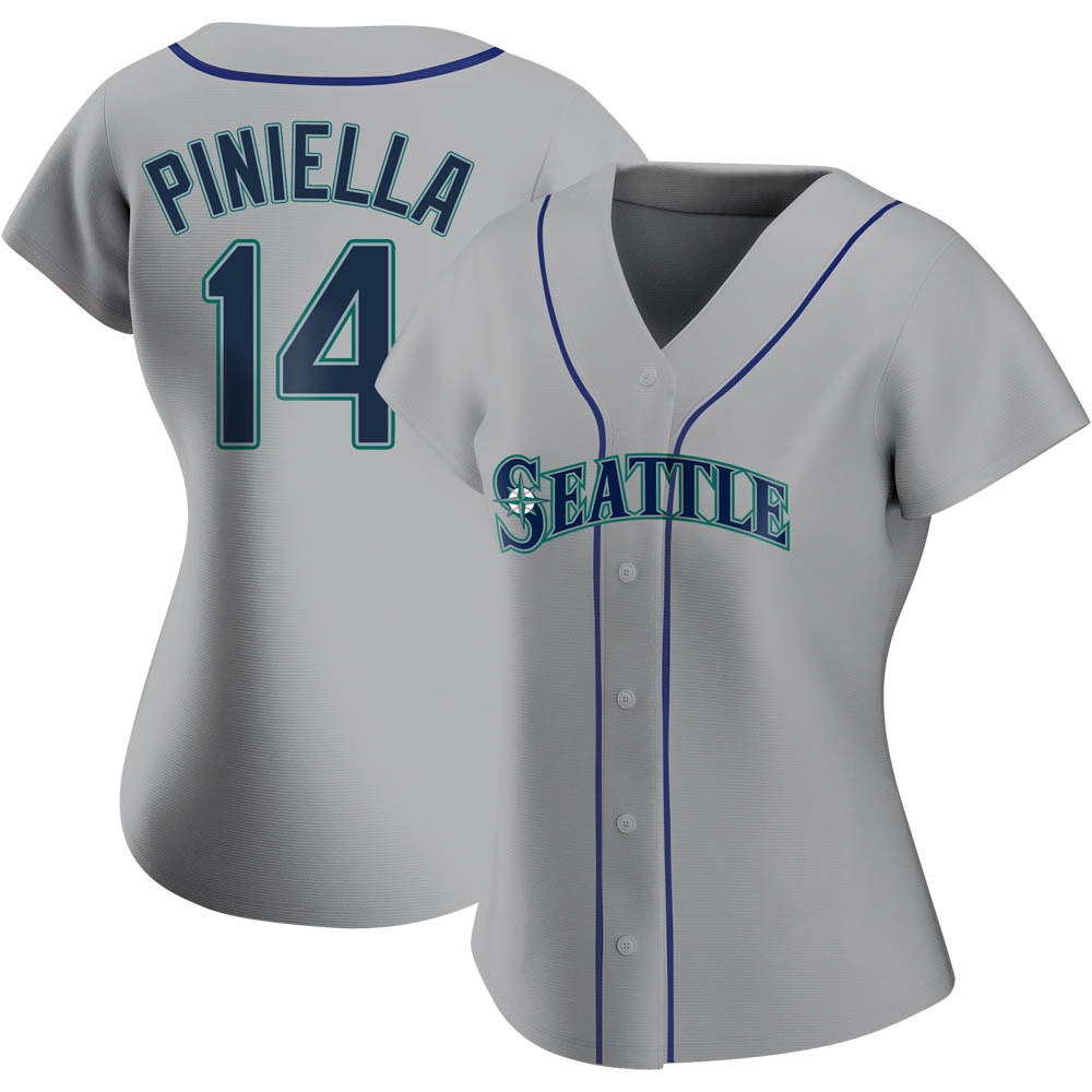 Replica Lou Piniella Women's Seattle Mariners Gray Road Jersey Replica Lou Piniella Women's Seattle Mariners Gray Road Jersey