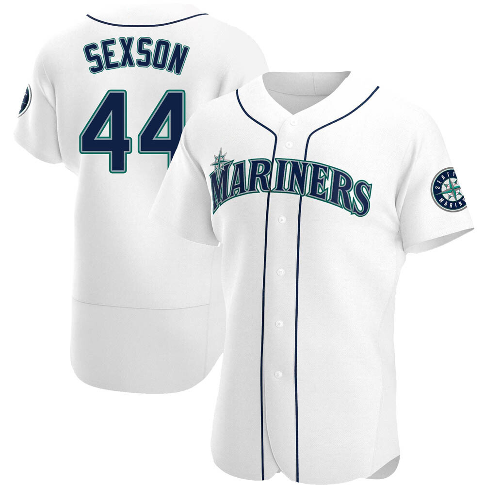 Authentic Richie Sexson Men's Seattle Mariners White Home Jersey