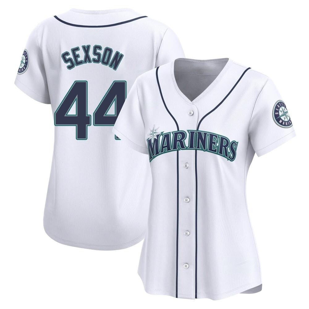 Limited Richie Sexson Women's Seattle Mariners White Home Jersey Limited Richie Sexson Women's Seattle Mariners White Home Jersey
