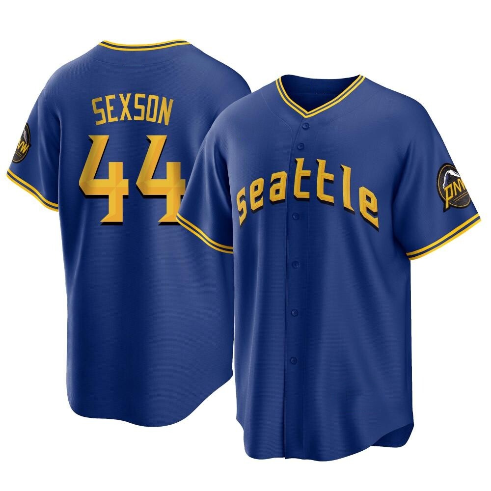 Replica Richie Sexson Men's Seattle Mariners Royal 2023 City Connect Jersey