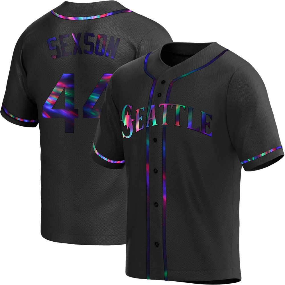 Replica Richie Sexson Youth Seattle Mariners Black Holographic Alternate Jersey Replica Richie Sexson Youth Seattle Mariners Black Holographic Alternate Jersey