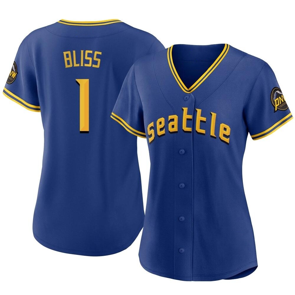 Authentic Ryan Bliss Women's Seattle Mariners Royal 2023 City Connect Jersey