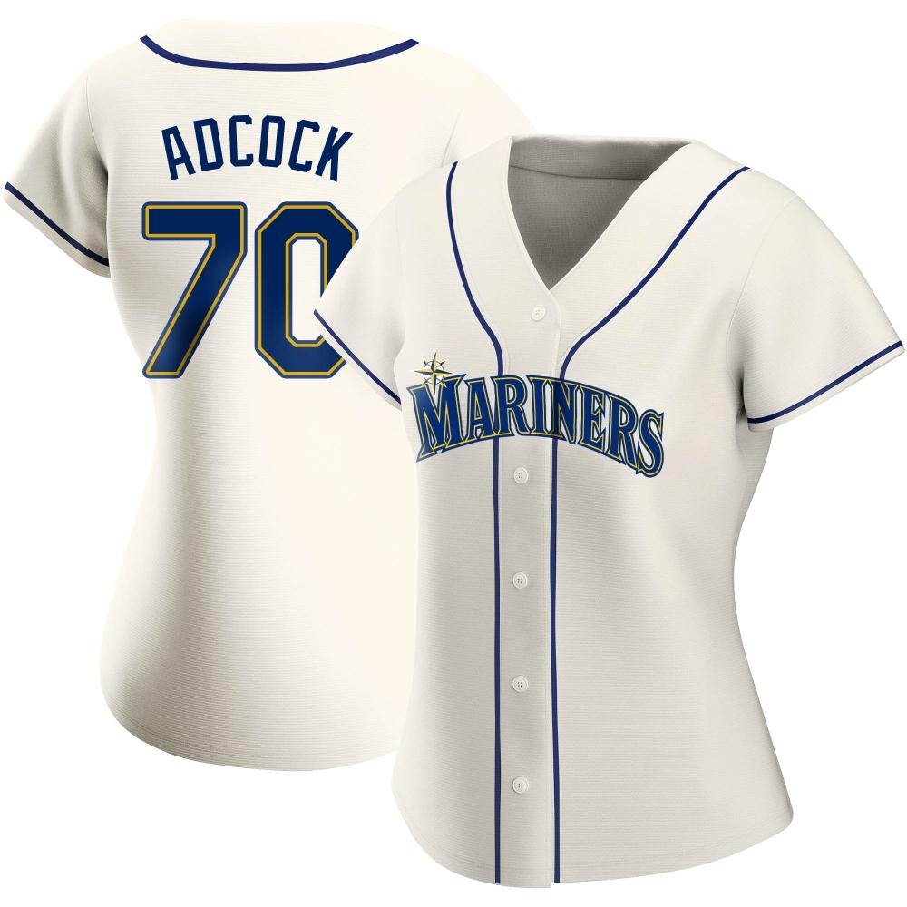 Replica Ty Adcock Women's Seattle Mariners Cream Alternate Jersey Replica Ty Adcock Women's Seattle Mariners Cream Alternate Jersey