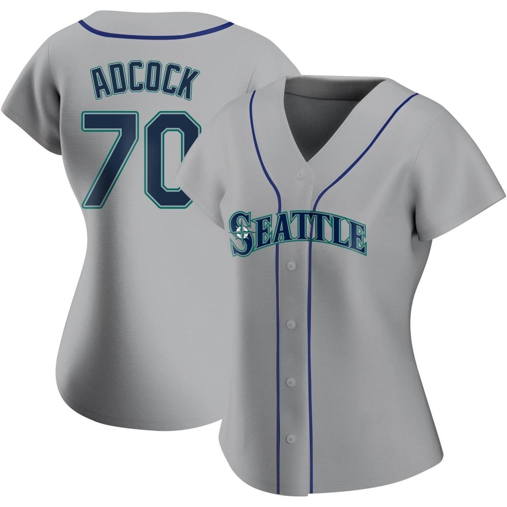 Replica Ty Adcock Women's Seattle Mariners Gray Road Jersey Replica Ty Adcock Women's Seattle Mariners Gray Road Jersey