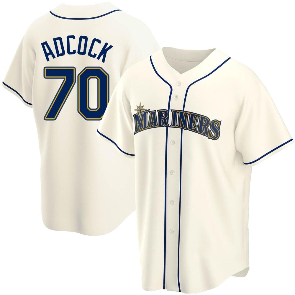Replica Ty Adcock Youth Seattle Mariners Cream Alternate Jersey
