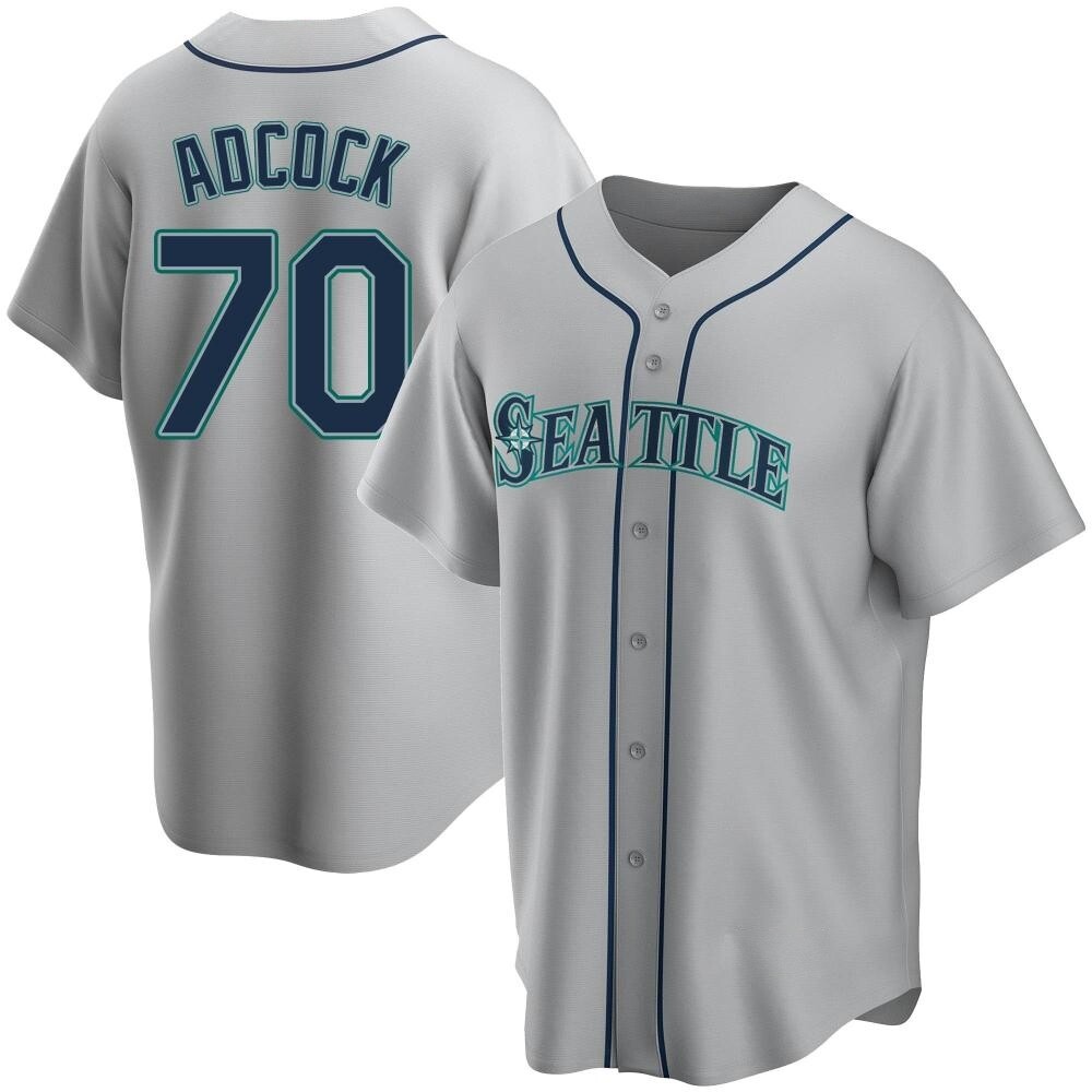 Replica Ty Adcock Youth Seattle Mariners Gray Road Jersey Replica Ty Adcock Youth Seattle Mariners Gray Road Jersey